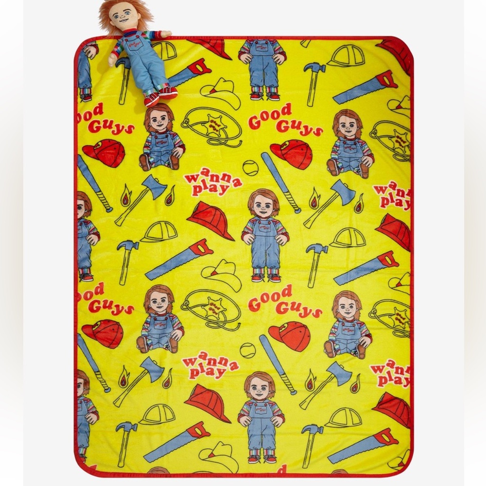 Chucky Character throw blanket